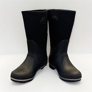 Western Chief Women's Waterproof‎ Neoprene Mid-Calf Rain Boots Black US 4